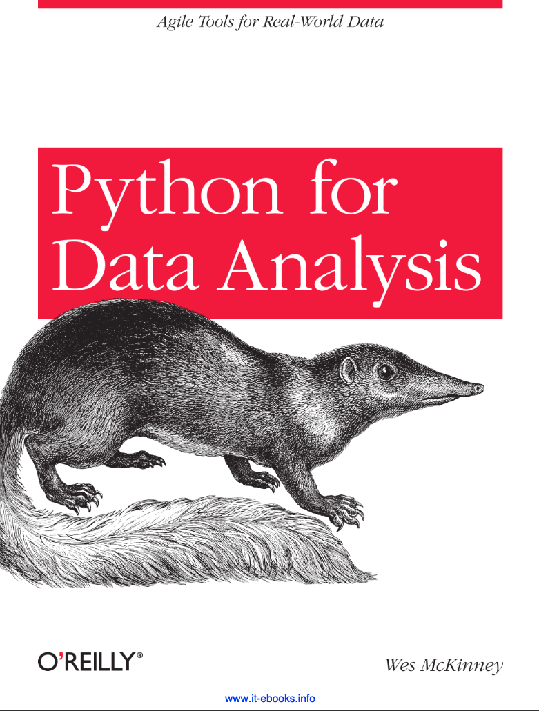 Python for Data Analysis cover